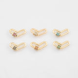 18K Gold PVD 22k e Heart Carabiner Screw Clasp , Carabiner Lock Connector, Spring Push Gate Finding Bracelet - Tarnish Resistant