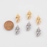 18K Gold PVD Conch shell sea shell charm 22k s Gold Charms - Tarnish Resistant