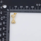 18K Gold PVD Dog bone charm - Tarnish Resistant