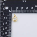18K Gold PVD Smiley face charm - Tarnish Resistant