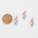 18K Gold PVD Mermaid charm 14k - Tarnish Resistant