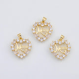 18K Gold PVD Mom mother's day charm - Tarnish Resistant