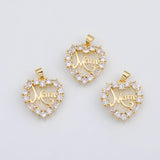 18K Gold PVD Mom mother's day charm - Tarnish Resistant