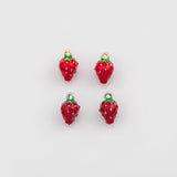 18K Gold PVD Strawberry charm Pendant, Charm - Tarnish Resistant