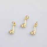 18K Gold PVD Dinosaur stegosaurus charm s Charms - Tarnish Resistant