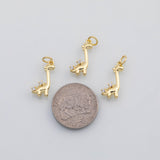 18K Gold PVD Dinosaur stegosaurus charm s Charms - Tarnish Resistant