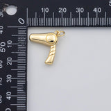 18K Gold PVD Hair dryer blow dryer charm s Charms - Tarnish Resistant