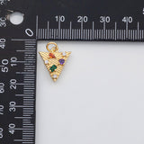 18K Gold PVD Triangle multicolor charm s Charms - Tarnish Resistant