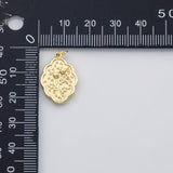 18K Gold PVD Birth month flower charm rose s Charms - Tarnish Resistant