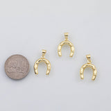 18K Gold PVD Dainty lotus charm s Charms - Tarnish Resistant