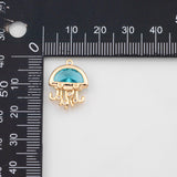 18K Gold PVD Octopus charm Charms - Tarnish Resistant