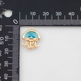 18K Gold PVD Octopus charm Charms - Tarnish Resistant