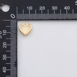 18K Gold PVD Heart charm s Gold Charms - Tarnish Resistant