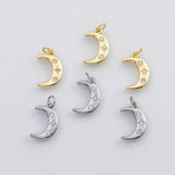 18K Gold PVD Moon charm s Charms - Tarnish Resistant