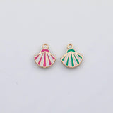 18K Gold PVD Shell charm 22k s Gold Charms - Tarnish Resistant