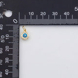 18K Gold PVD Blue evil eye charm s Charms - Tarnish Resistant