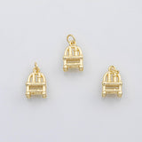 18K Gold PVD 3D Chair charm s Charms - Tarnish Resistant