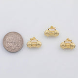 18K Gold PVD Stereo boom box charm s Charms - Tarnish Resistant