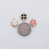 18K Gold PVD Clover charm 22k s Gold Charms - Tarnish Resistant
