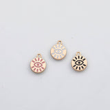 18K Gold PVD Evil Eye charm 22k s Gold Charms - Tarnish Resistant