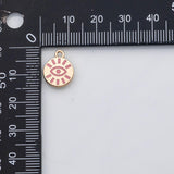 18K Gold PVD Evil Eye charm 22k s Gold Charms - Tarnish Resistant