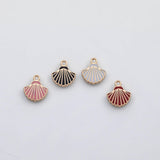 18K Gold PVD Shell charm 22k s Gold Charms - Tarnish Resistant