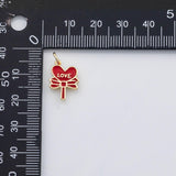 18K Gold PVD Love Heart charm s Gold Charms - Tarnish Resistant