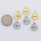 18K Gold PVD Sombrero cowboy hat charm s Charms - Tarnish Resistant