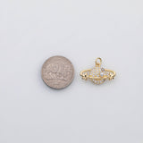 18K Gold PVD Planet saturn space charm s Charms - Tarnish Resistant
