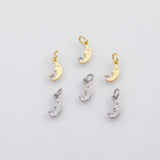 18K Gold PVD Moon charm charm s Charms - Tarnish Resistant