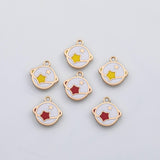 18K Gold PVD Moon Space charm 22k s Gold Charms - Tarnish Resistant