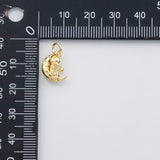 18K Gold PVD Moon charm s Charms - Tarnish Resistant
