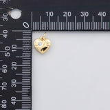 18K Gold PVD Love heart charm s Charms - Tarnish Resistant