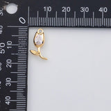 18K Gold PVD Flower charm s Gold Charms - Tarnish Resistant