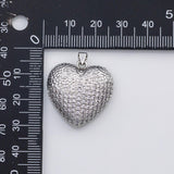 18K Gold PVD Heart charm s Gold Charms - Tarnish Resistant