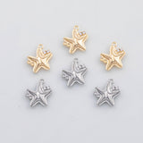 18K Gold PVD Starfish charm 22k s Gold Charms - Tarnish Resistant