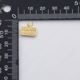 18K Gold PVD Hawall charm s Gold Charms - Tarnish Resistant