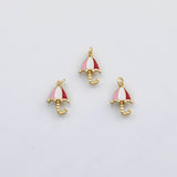18K Gold PVD Umbrella charm s Gold Charms - Tarnish Resistant