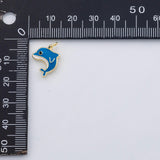 18K Gold PVD Dolphin charm s Gold Charms - Tarnish Resistant