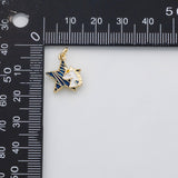 18K Gold PVD Unicorn Star charm s Gold Charms - Tarnish Resistant