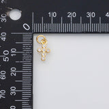 18K Gold PVD Dainty Cross charm charm s Charms - Tarnish Resistant