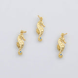 18K Gold PVD Seahorse sea horse charm s Charms - Tarnish Resistant