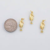 18K Gold PVD Seahorse sea horse charm s Charms - Tarnish Resistant