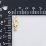 18K Gold PVD Seahorse sea horse charm s Charms - Tarnish Resistant