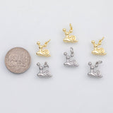 18K Gold PVD Snail charm s Charms - Tarnish Resistant