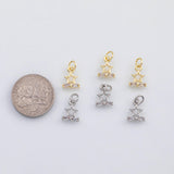 18K Gold PVD Star bow charm s Charms - Tarnish Resistant