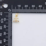 18K Gold PVD Star bow charm s Charms - Tarnish Resistant