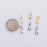 18K Gold PVD Paperclip charm s Charms - Tarnish Resistant