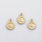 18K Gold pvd Moon stars charm s Charms - Tarnish Resistant
