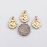 18K Gold PVD Moon stars charm s Charms - Tarnish Resistant